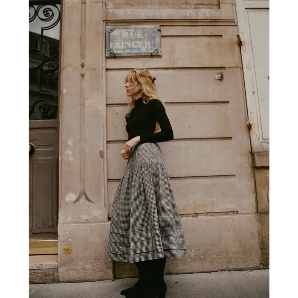 Doen Sebastiane Gingham Maxi Skirt XS - Picture 5 of 10